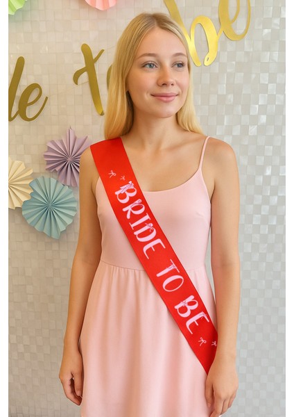 Kırmızı Üzeri Fiyonk Konsept Bride To Be Kuşak , Bekarlığa Veda Kuşağı fiyatları