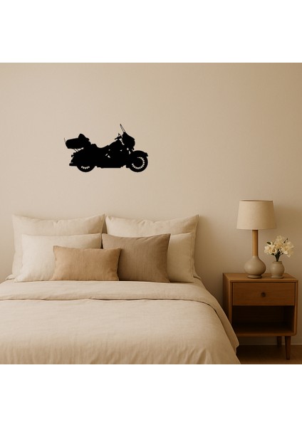 Minimalist Mdf Motosiklet Dekoratif Tablo - LORCE8316-4123