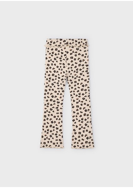 Kız Çocuk Ispanyol Paça Örme Pantolon