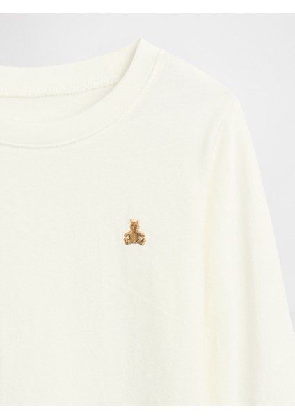 Erkek Bebek Beyaz Brannan Bear Bisiklet Yaka T-Shirt fiyatları