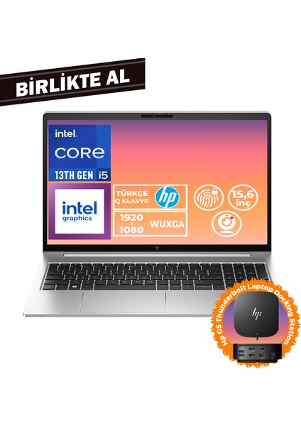 Elitebook 650 G10 I5-1335U 16GB 512GB SSD 15.6" Fhd Freedos Taşınabilir Bilgisayar + Docking Station B2PK5ES 038 fiyatları