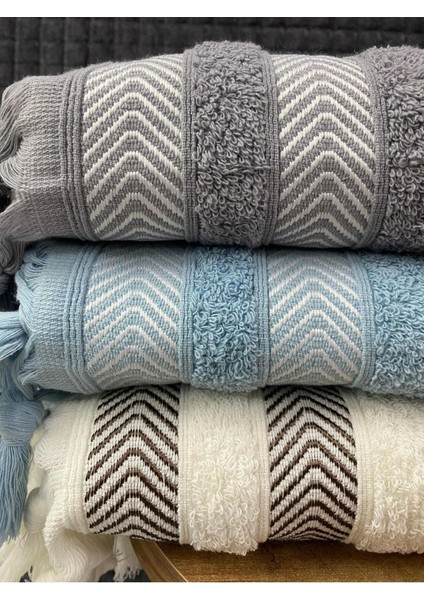 Lora 3’lü El ve Yüz Havlu Seti – 50X90 cm %100 Pamuk, Yumuşak Dokulu,örgü Saçaklı indirimleri