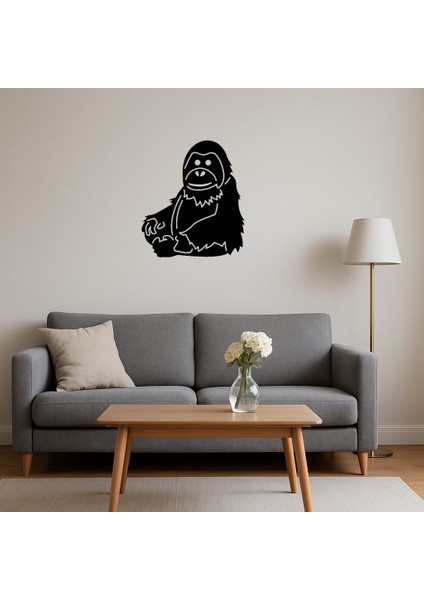 Orangutan Emoji Mdf Dekoratif Tablo - LORCE1747-9950 fırsatları