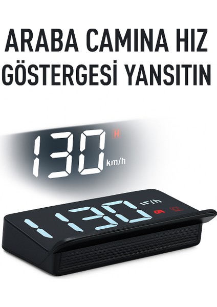 Yansıtmalı Dijital Hız Göstergesi Güvenli Sürüş Deneyimi