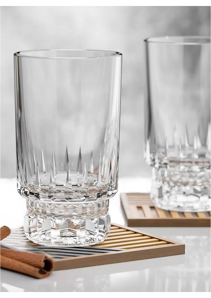 6 Lı Kristal Cam Meşrubat Bardağı Bardak Kupa 160ML