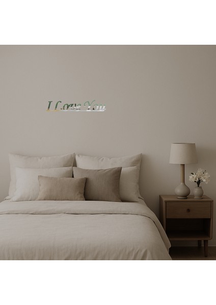 Romantik I Love You Duvar Aynalı Tablosu - LORCE8002-7863 fiyatları