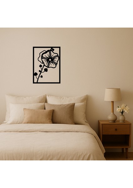 Çiçek Desenli Dekoratif Tablo - LORCE3540-5970