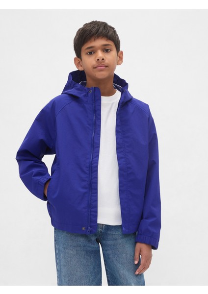 Erkek Çocuk Mavi Çocuk Yağmurluğu