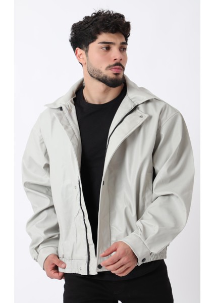 Oversize Bel Lastikli Suni Deri Mont ARW-OVR-50372 fiyatları