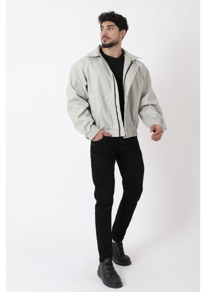 Oversize Bel Lastikli Suni Deri Mont ARW-OVR-50372 fırsatları