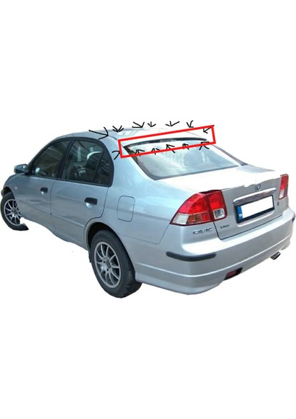Honda Vtec Cam Üstü Spoiler (( Boyasız ))