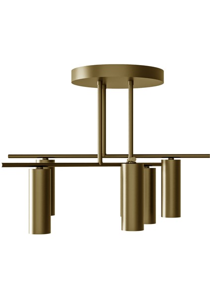 Zenix Eskitme Metal Gövdeli 6'lı Spot LED Avize – GU10 Duylu fırsatları