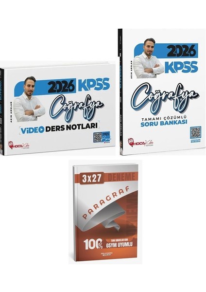 Hoca Kafası 2026 Kpss Coğrafya Video Ders Notları+Soru Bankası+Anla Kazan Paragraf