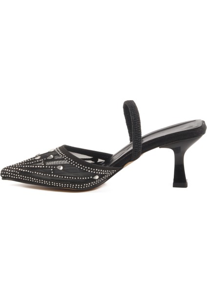 Siyah Taşlı Kadın Abiye Ayakkabı Florin T-100 Z fiyatları