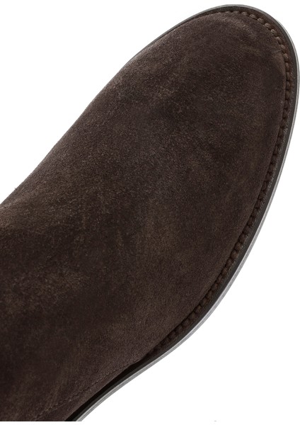 Kadın Kahverengi Fermuarlı Süet Deri Bot 25WFD150910