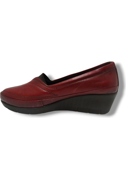 3113-20 Hakiki Deri Dolgu Topuk Kadın Ayakkabı modelleri