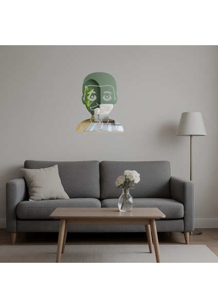 Ofis Çalışanı Adam Emoji Aynalı Tablo - LORCE7654-2421 indirimleri