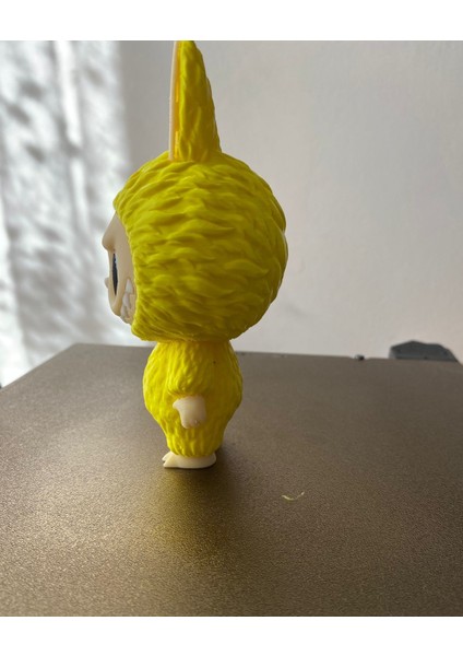 Labubu 13 cm Tavşan Kostümlü Figür – Sarı Renk 3D Baskı Koleksiyon Oyuncağı modelleri