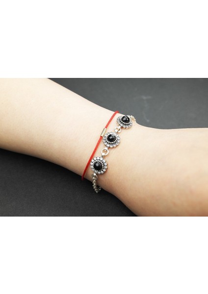 SEDEF 925 Ayar Oltu Taşlı Gümüş Bileklik fiyatları