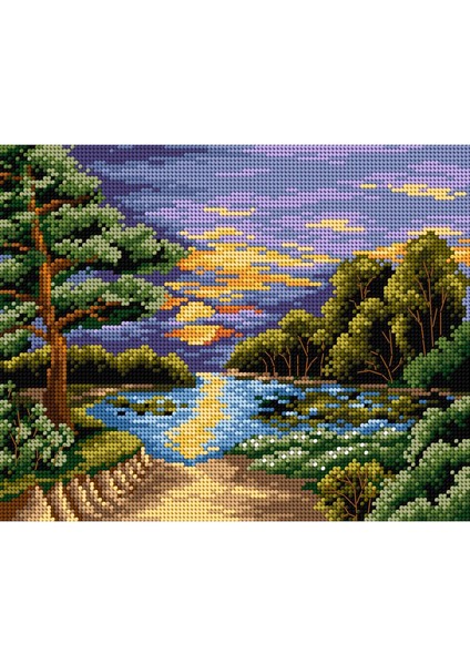 Baskılı Goblen Manzara 2347 24*30 cm
