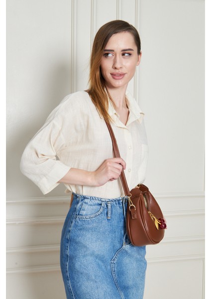 Noa Taba Mini Çapraz Askılı Charm Hediyeli Kadın El, Kol ve Omuz Çantası modelleri