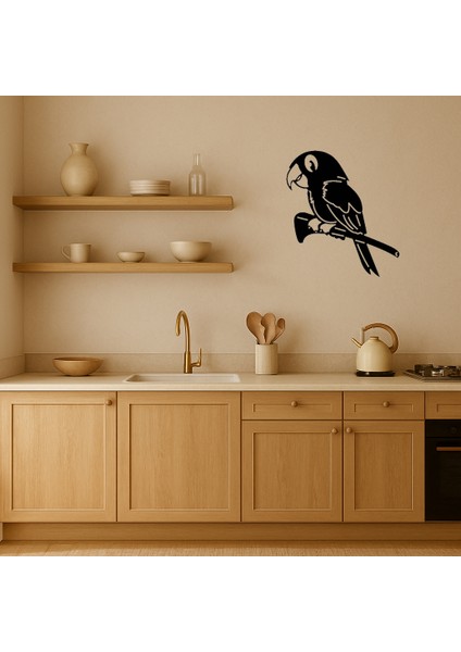 Renkli Mdf Papağan Tasarımlı Dekoratif Duvar Tablosu - ALVN6153-1049 fiyatları