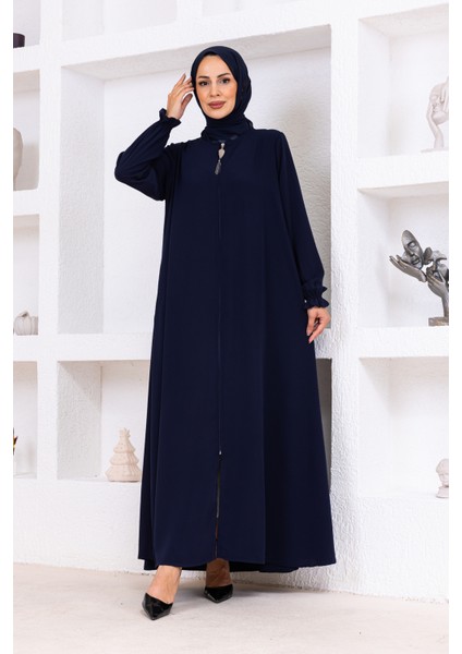 Medine Ipeği Mevlana Ferace Lacivert modelleri