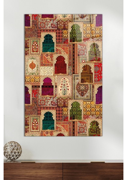 Renkli Islami Motifli Cam Tablo, Modern Ev Ofis Dekoru, Hediyelik Duvar Dekorasyonu, Kırılmaz Cam