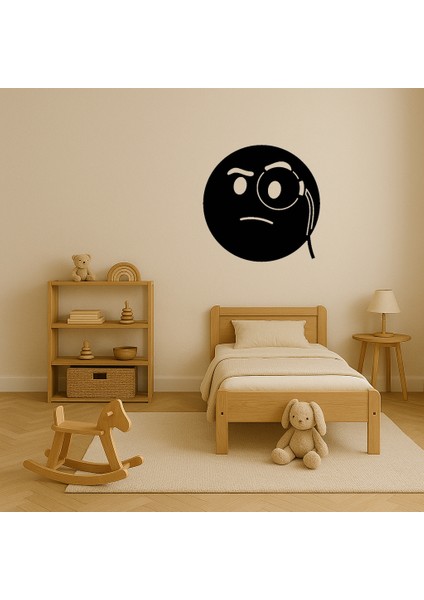 Monokl Takan Emoji Dekoratif Duvar Tablosu - ALVN9865-9807 modelleri