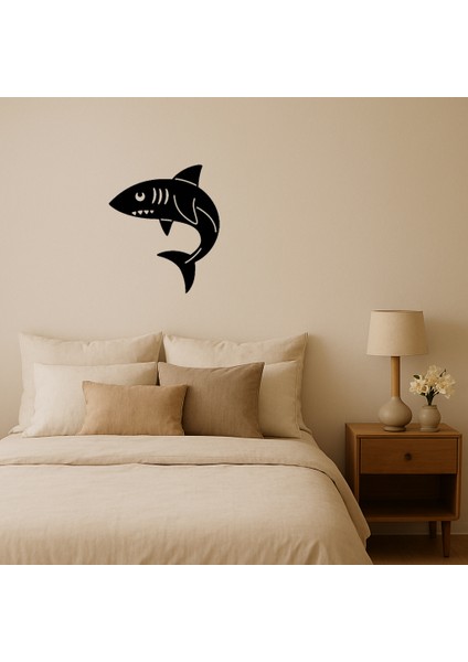Köpekbalığı Deniz Temalı Dekoratif Tablo - ALVN9750-7939