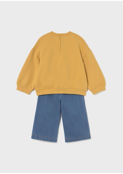 Kız Bebek Pantolon ve Swearshirt Takım modelleri