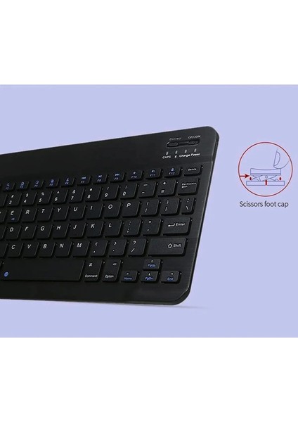 Tüm Cihazlara Uyumlu Akıllı Taşınabilir Şarj Edilebilir Kablosuz Bluetooth Klavye ve Mause Seti fırsatları