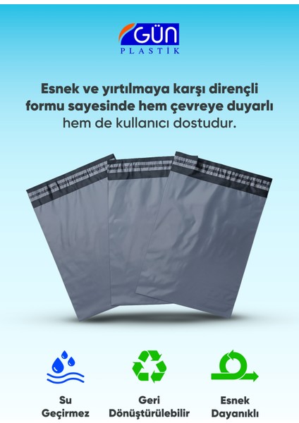 Cepsiz Kargo Poşeti 17 x 23 + 4 cm (500 Adet) fiyatları