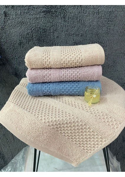 Waffle 3’lü El ve Yüz Havlu Seti – 50X90 cm %100 Pamuk, Yumuşak Dokulu, Örgü Desen. indirimleri