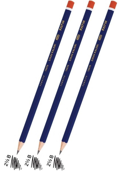 Sınav Kalemi 2.5 B 1 Adet Fatih Sınav Kurşun Kalem 2.5 B Yumuşak Uçlu Kurşun Kalem Kolay Silinebilen fiyatları