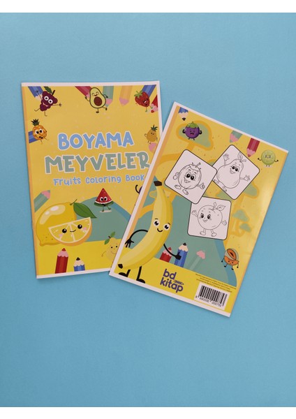 Çocuklar Için Meyveler Boyama Kitabı 1 - Ingilizce Isimlerle Eğitici modelleri