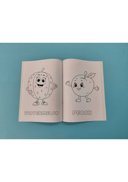 Çocuklar Için Meyveler Boyama Kitabı 1 - Ingilizce Isimlerle Eğitici indirimleri