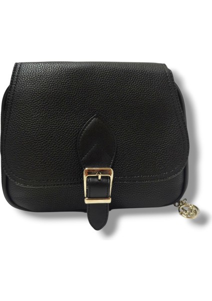 Tuana 205-25 Baskı Deri Kemer Tokalı Omuz Askılı Kadın Çanta