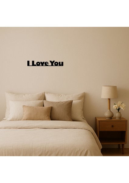Modern I Love You Mdf Duvar Tablosu - ALVN4832-7520