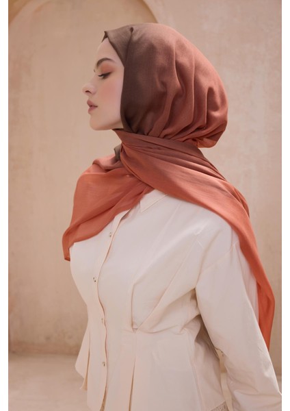 Fresh Degrade Desen Şal 1031 Taba Degrade Desen 49729