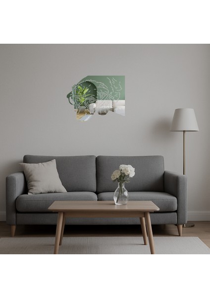 Gözlüklü Köpek Dekoratif Duvar Aynalı Tablosu - ALVN1959-2188 indirimleri