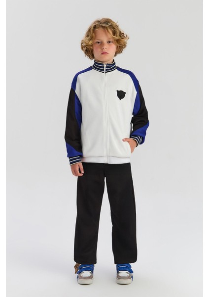 Bg Store Erkek Çocuk Beyaz Eşofman Üstü