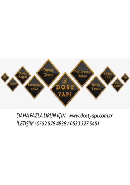 Gri Strafor Aysta, Dayanıklı ve Hafif Dekoratif Malzeme modelleri