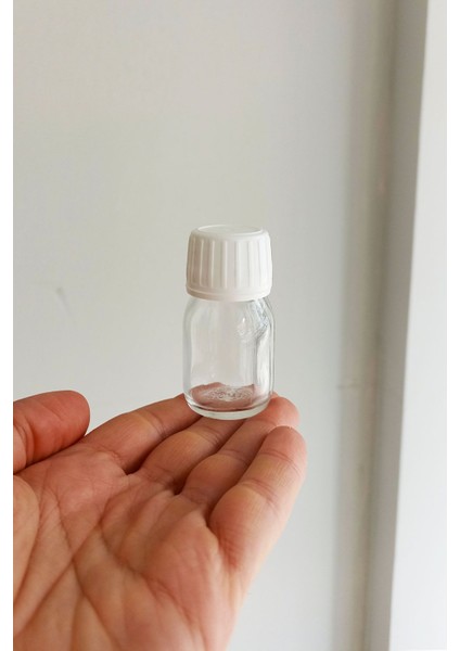 30 ml Şeffaf Kilitli Beyaz Kapaklı Cam Şişe, 6 Adet, Şık ve Kullanışlı Tasarım fiyatları