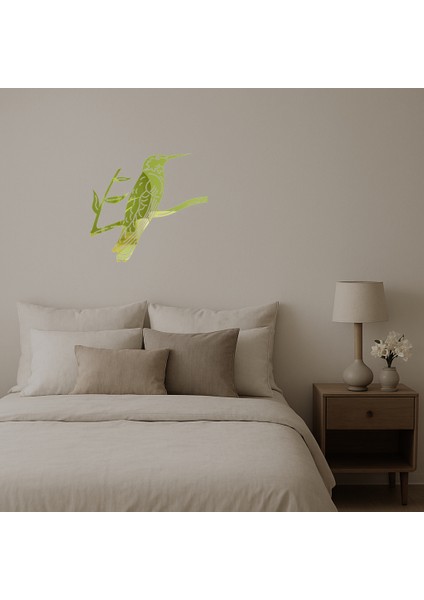 Daldaki Sinek Kuşu Altın Aynalı Tablosu - ALVN4208-5775 fiyatları
