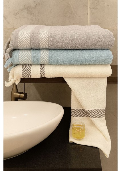 Lora 3’lü Banyo Havlusu Seti – 3 Adet 100X150 Cm, %100 Pamuk, Yumuşak Dokulu, Saçaklı Havlu fiyatları