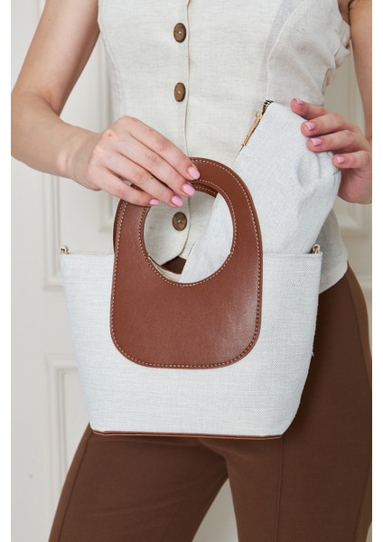 Almaria Taba Kanvas Yavrulu Kadın El, Kol ve Omuz Çantası fiyatları