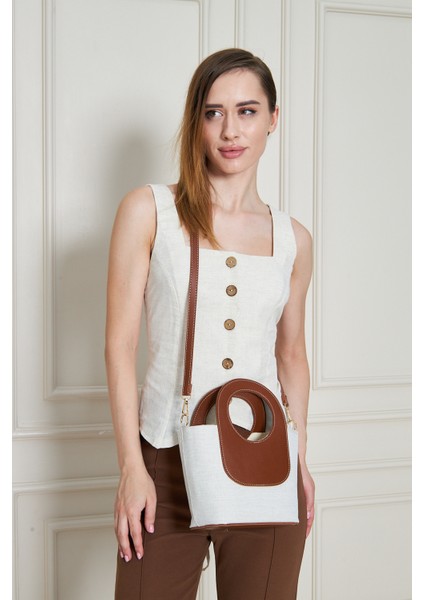 Almaria Taba Kanvas Yavrulu Kadın El, Kol ve Omuz Çantası modelleri