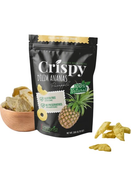 Dondurularak Kurutulmuş Ananas Dilimleri 20 gr 2'li Paket fiyatları
