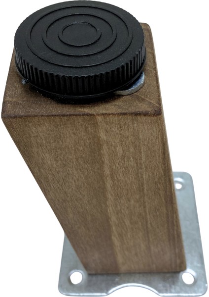 Kale Eğimli Ayarlı Ahşap Ayak Mobilya Masa ve Dolap Ayağı(Koyu Ceviz)(Ceviz Ağacı) fırsatları